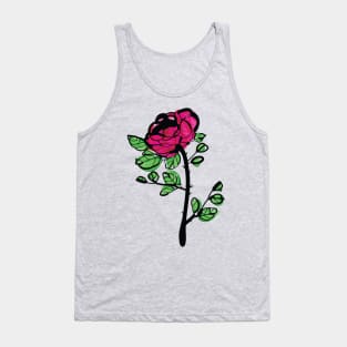 Red rose Tank Top